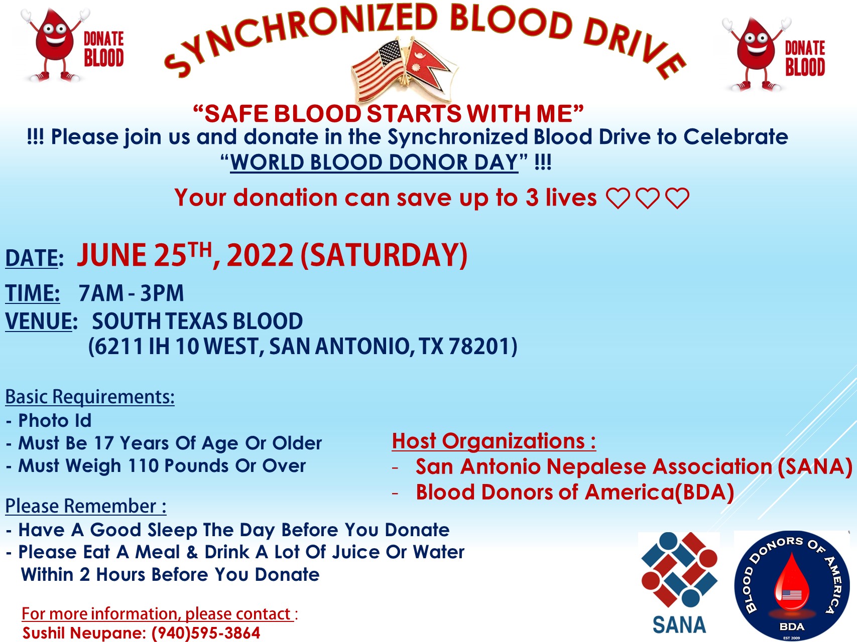 Synchronized Blood Drive - June 14 2022 - San Antonio_TX